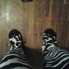 "Круто, зебра в тапках"